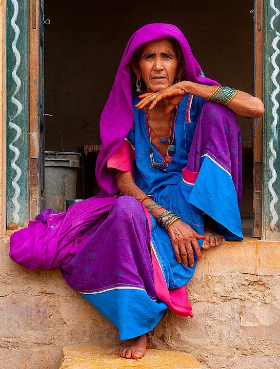 Basanpeer w pobliżu Jaisalmeru - ludzie Sindhi (Indie 2010 - portety i inni ludzie)